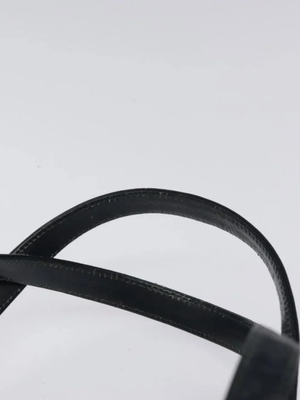 Christian Dior Trotter Canvas Hand Bag Navy Gold Auth MX415 - Picture 8 of 16